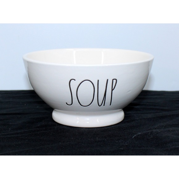 Rae Dunn Other - Rae Dunn SOUP Artisan Collection by Magenta Ivory Ceramic Footed Bowl